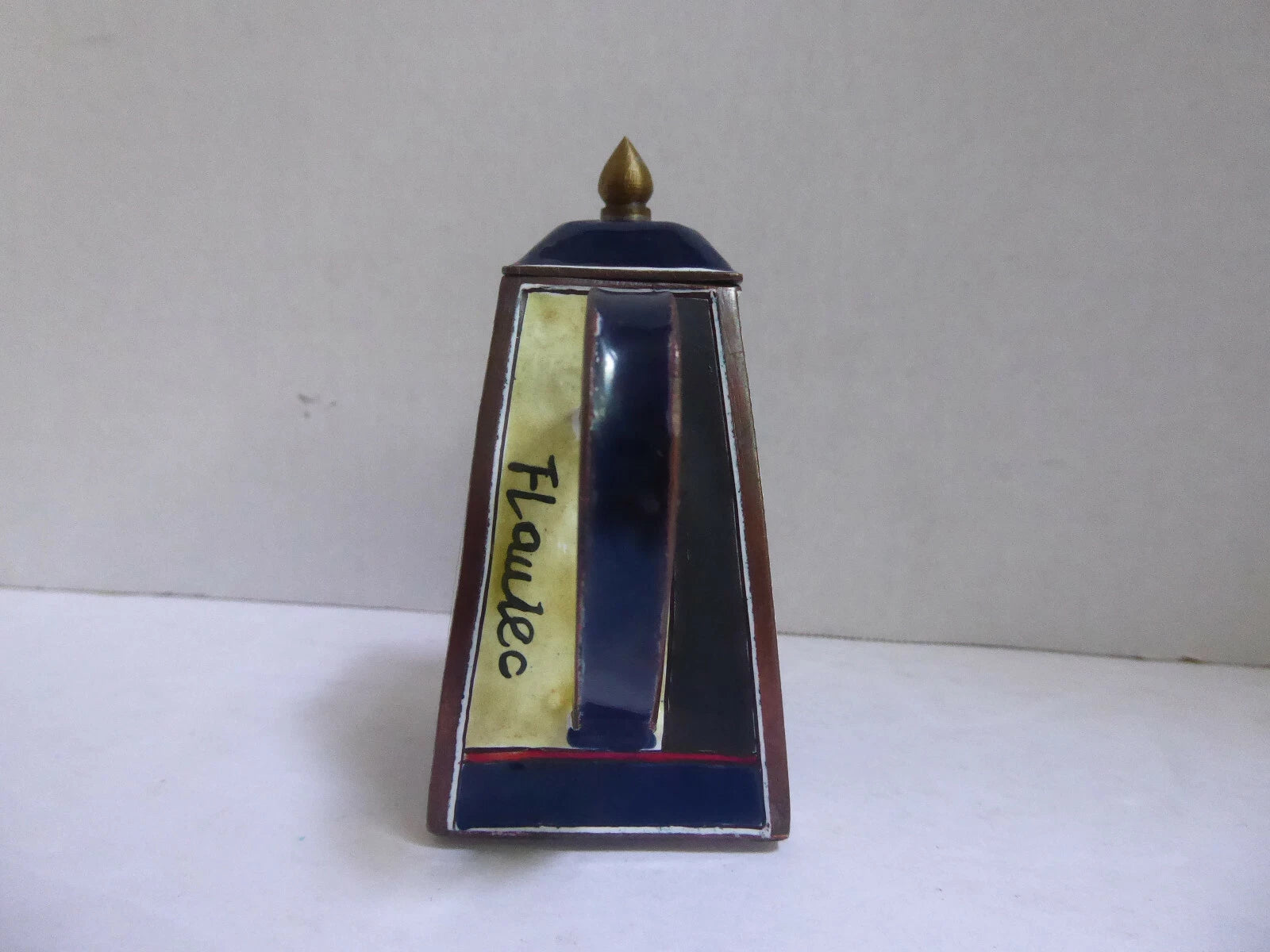 Miniature Charlotte Di Vita Enamel Teapot Toulouse Lautrec's Swordsman