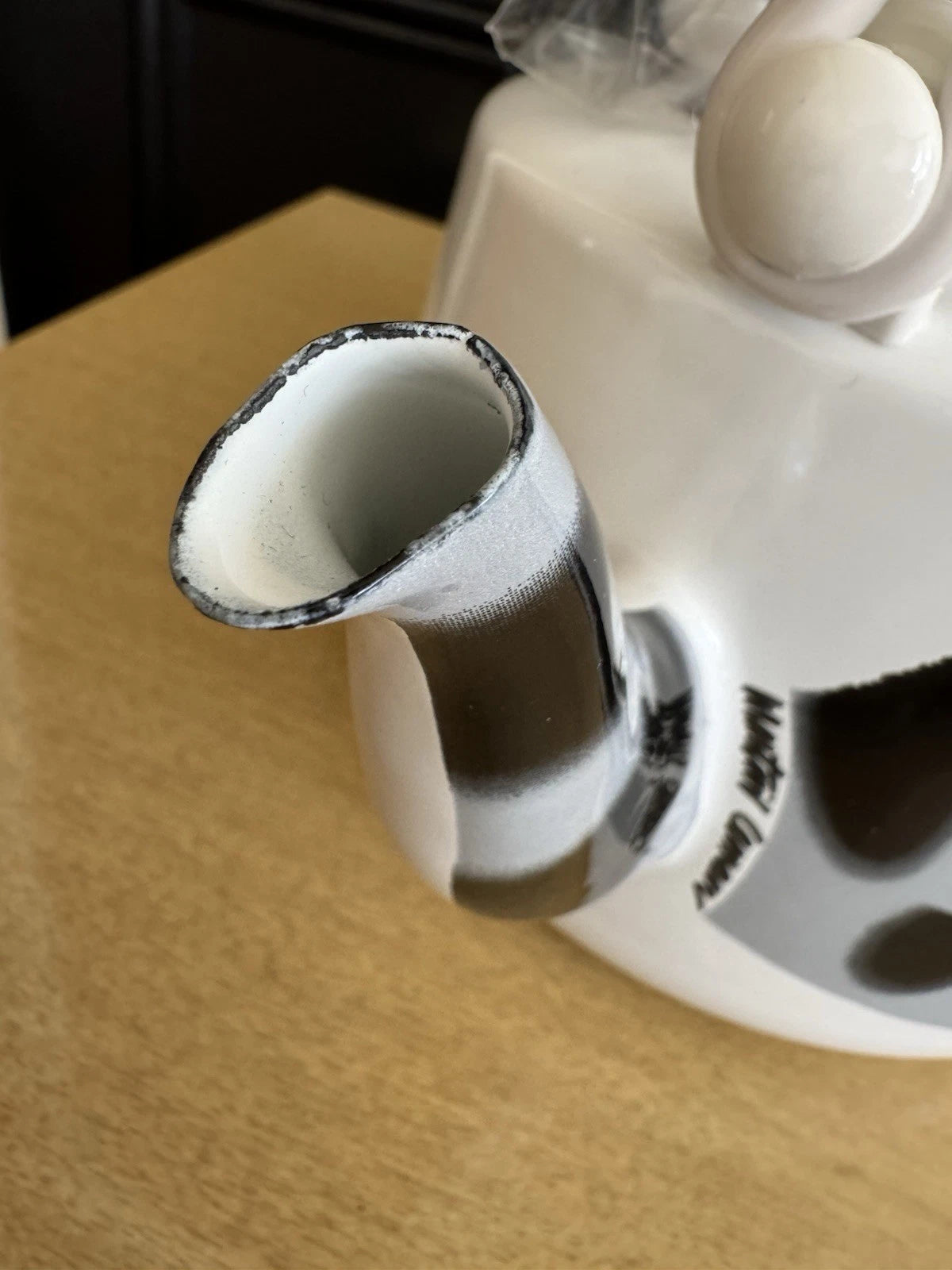 Vtg Martin Leman Cat Enamel Tea Kettle Pot Farmhouse Rustic Retro Bold Print