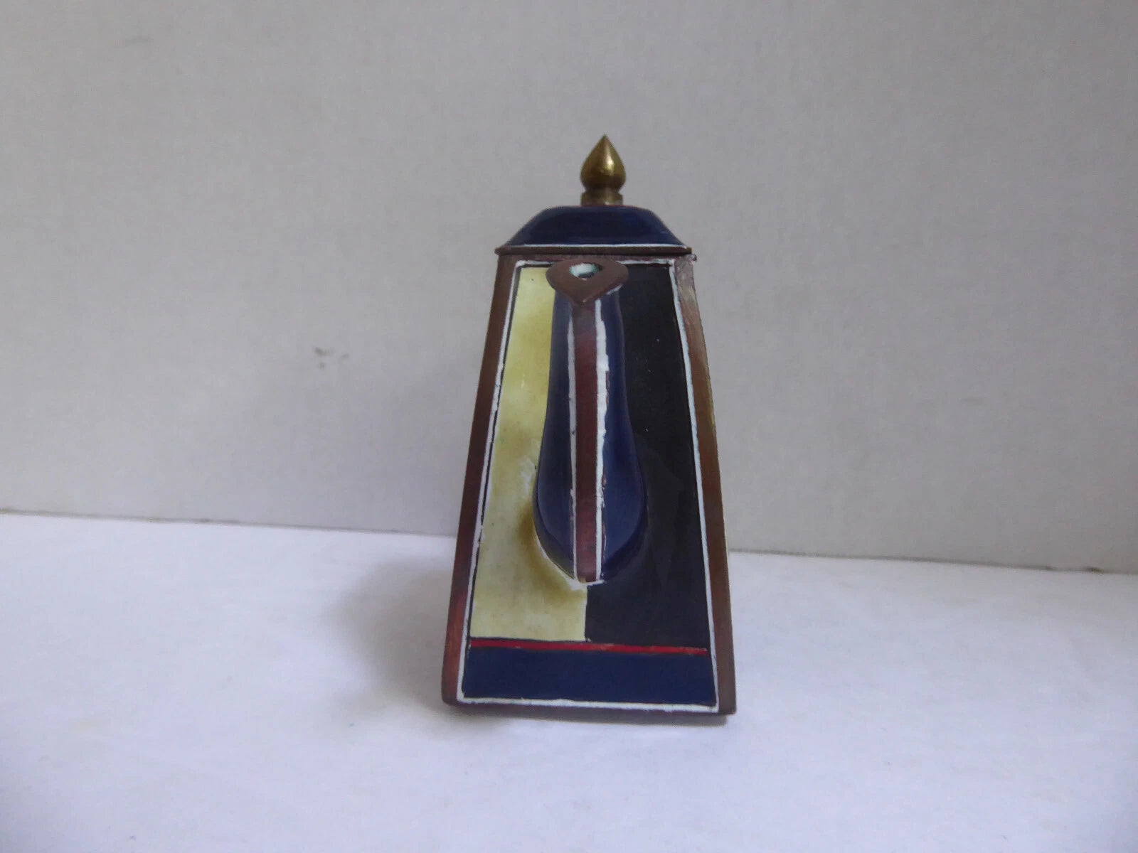 Miniature Charlotte Di Vita Enamel Teapot Toulouse Lautrec's Swordsman
