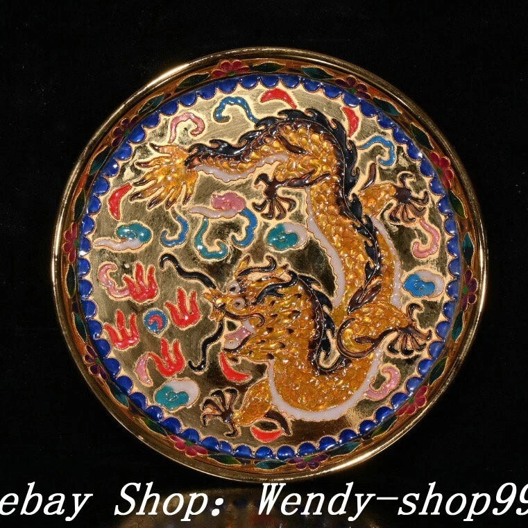 DaMing Chenghua Cloisonne Enamel Wucai Porcelain Dragon Teapot Cup Plate Set