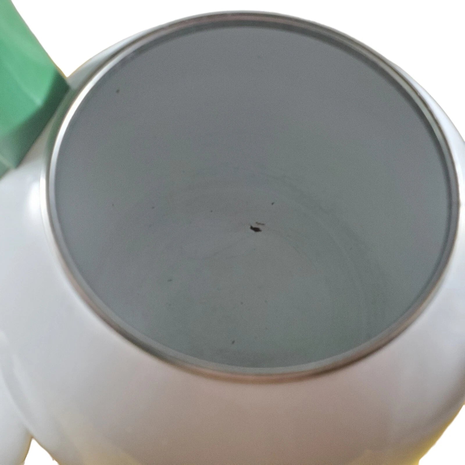 Vintage Teapot Ancona Hummingbird Tulips Kettle White w Red Green Blue Tea Pot