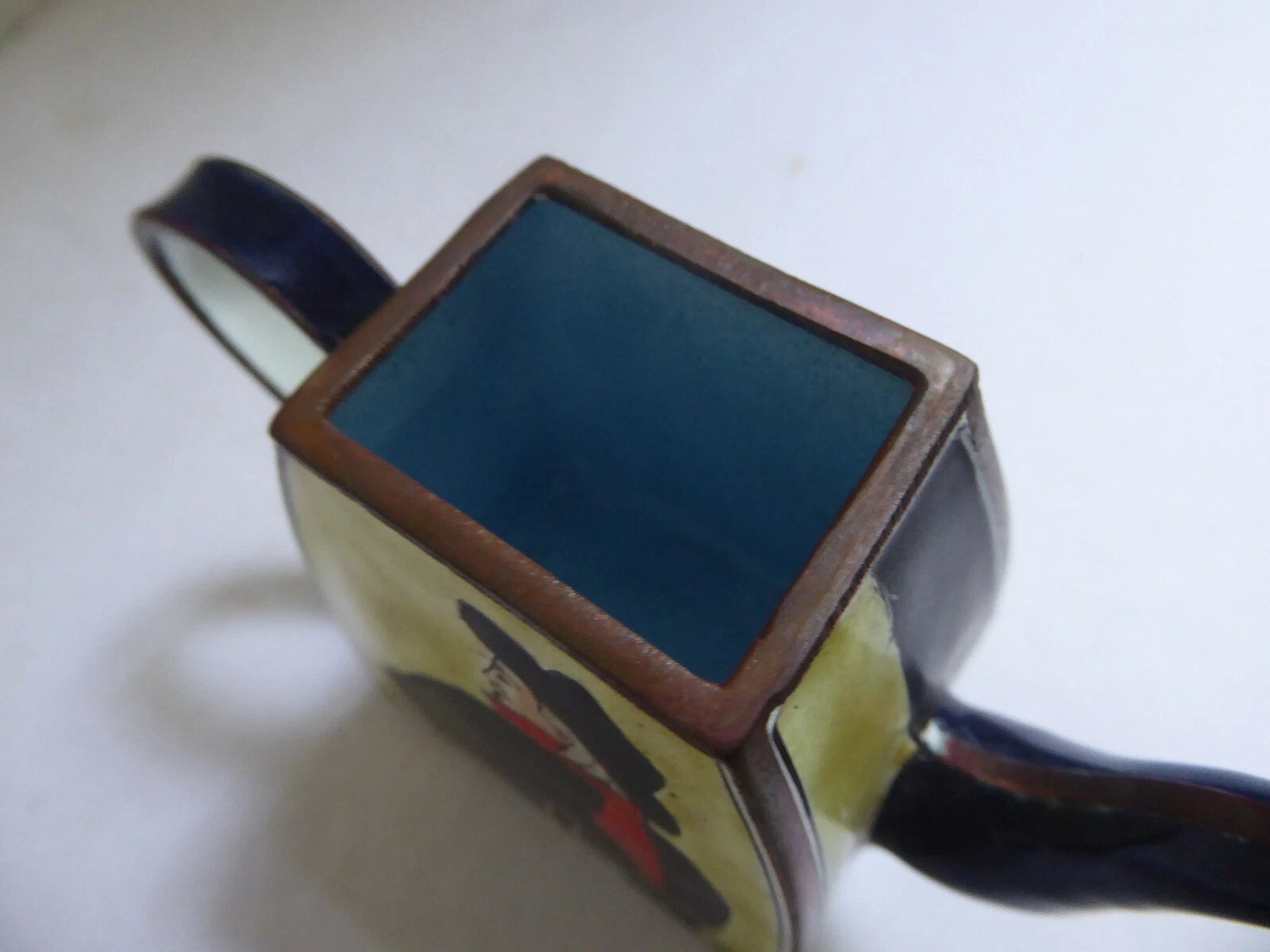 Miniature Charlotte Di Vita Enamel Teapot Toulouse Lautrec's Swordsman