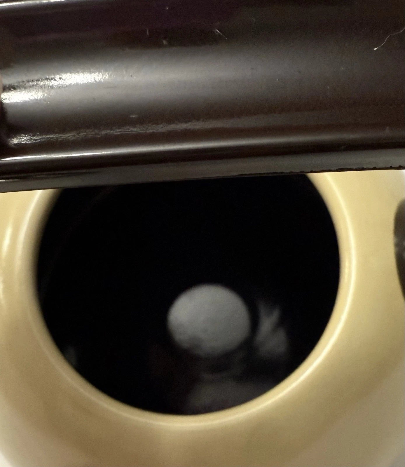 Vintage Pfaltzgraff Village Enamelware Whistling Tea Kettle MCM Tea Pot