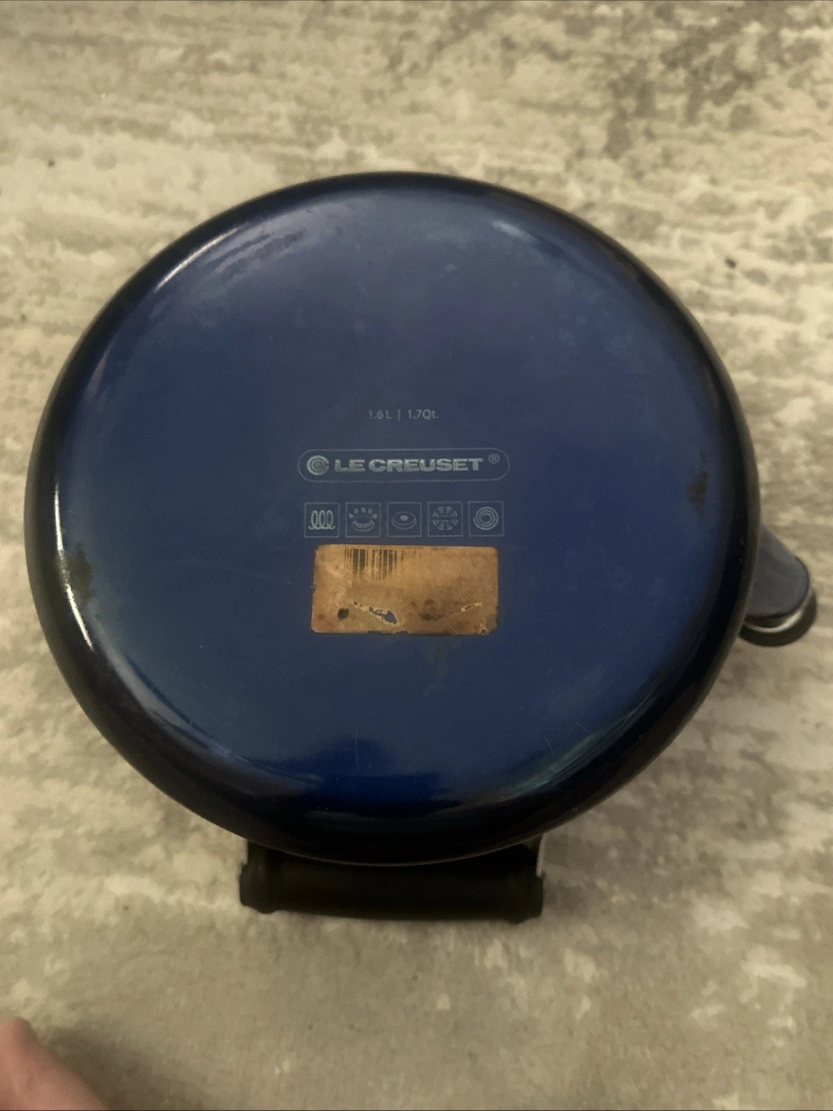 Le Creuset Whistling Tea Kettle Teapot Enamel Blue 1.7 Qt (1.6L)