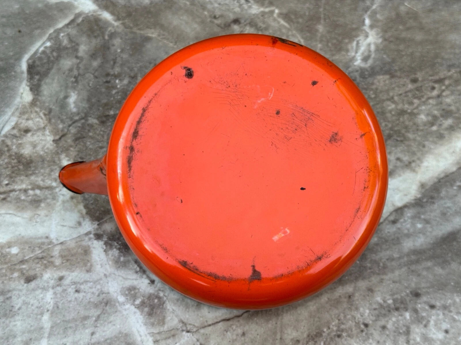 MCM Campfire Enamel Tea Kettle Coffee Pot Vintage Enamelware Teapot Bale Handle