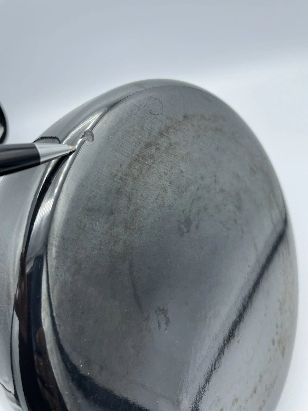 Chantal Enamel Zenith Tea kettle Teapot Loop Onyx Black Chrome Handle 1.8 quart