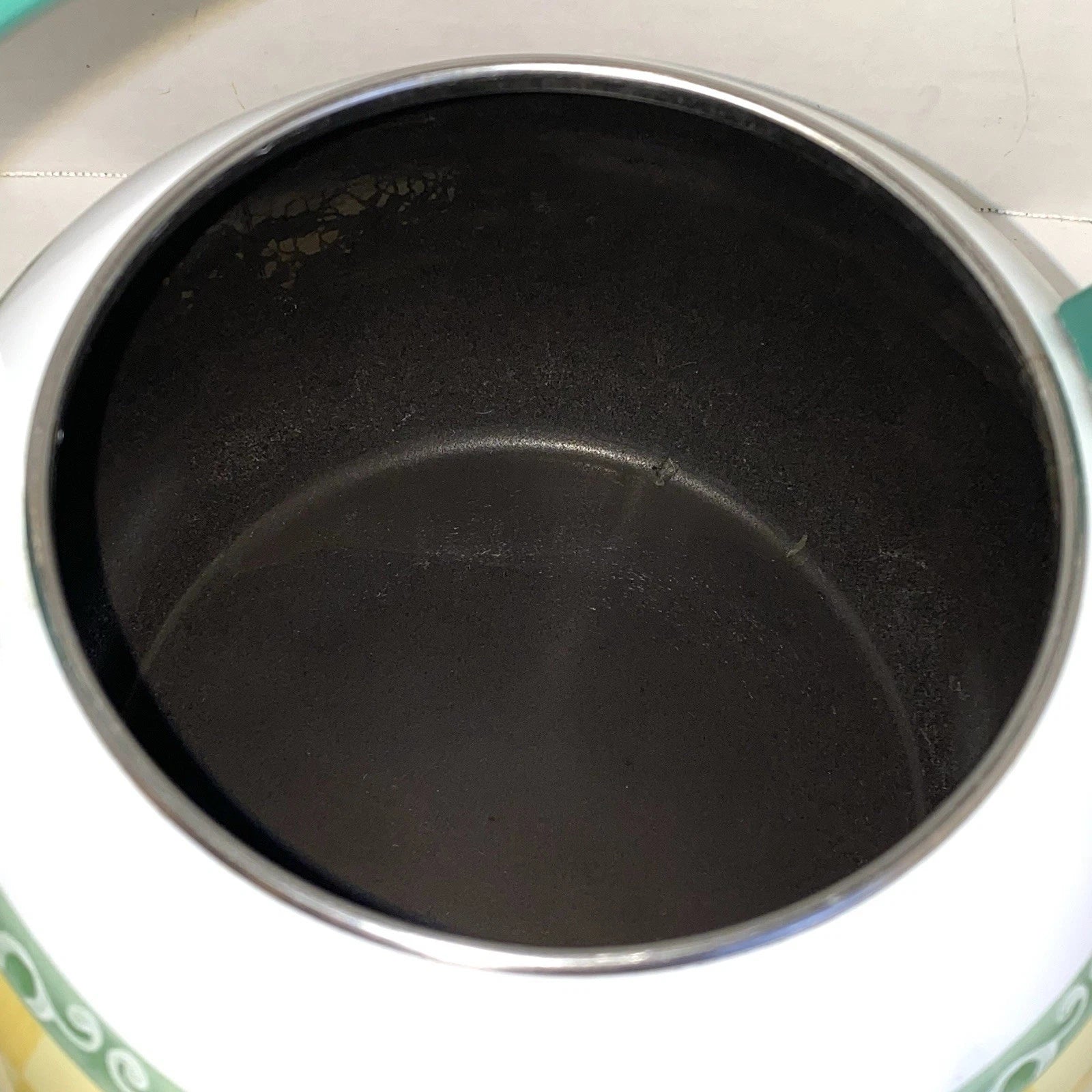 Vintage VILLEROY & BOCH - Metal & Enamel Whistler Tea Kettle "A Rose" ~ Roses