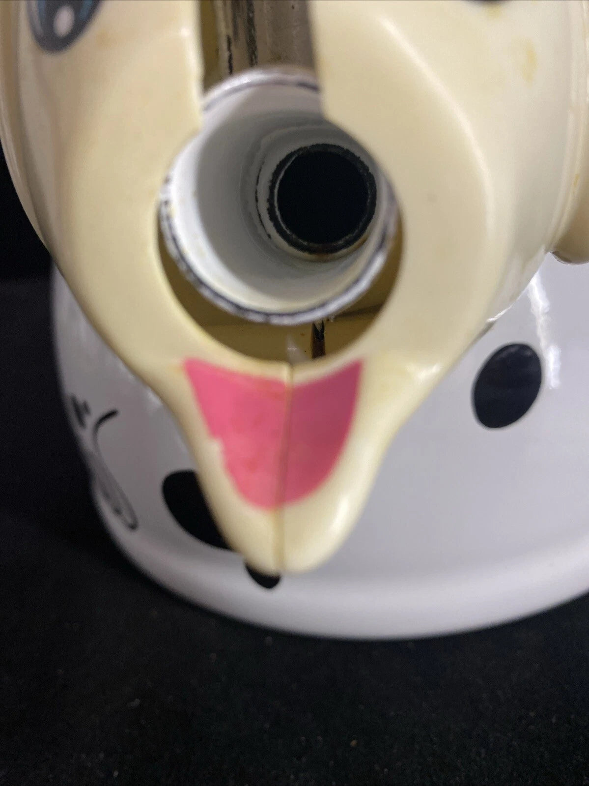 Whistle Teapot Kamenstein Dalmatian Dog Kettle Tea White 1980s Great Shape!