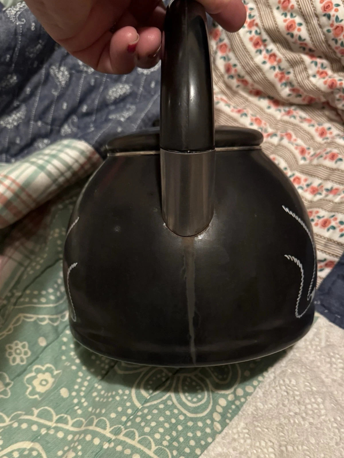 Vintage Rare MM Kamenstein Novelteas TeaCatty Cat Head Whistling Tea Pot