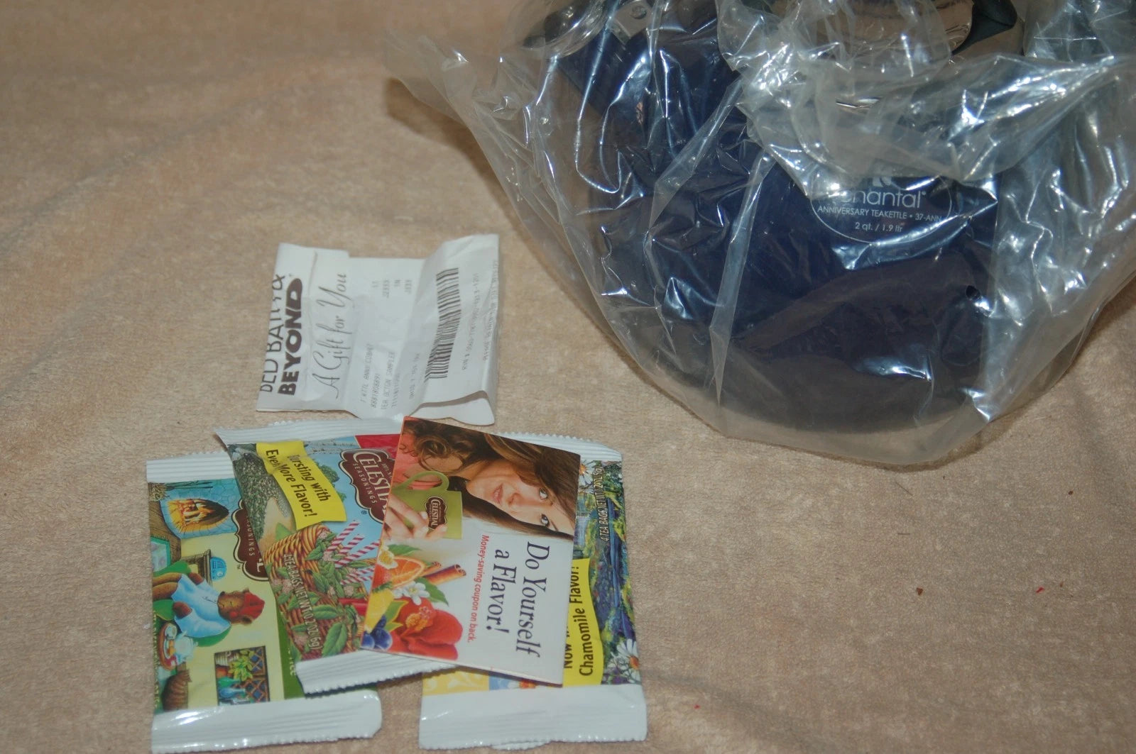 Chantal Enamel On Steel Whistling Teakettle Cobalt Navy Blue New in Open Box 2qt