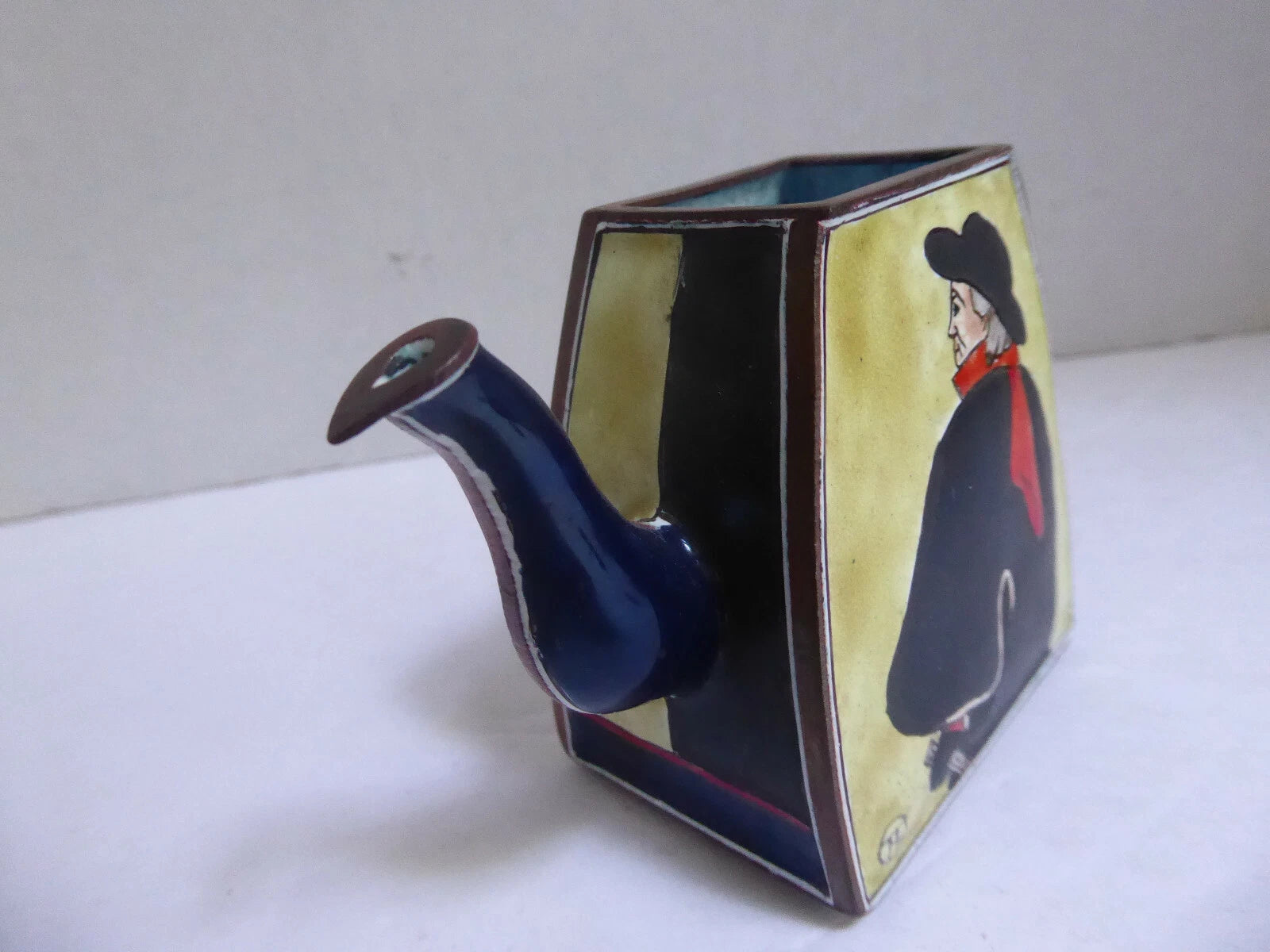 Miniature Charlotte Di Vita Enamel Teapot Toulouse Lautrec's Swordsman