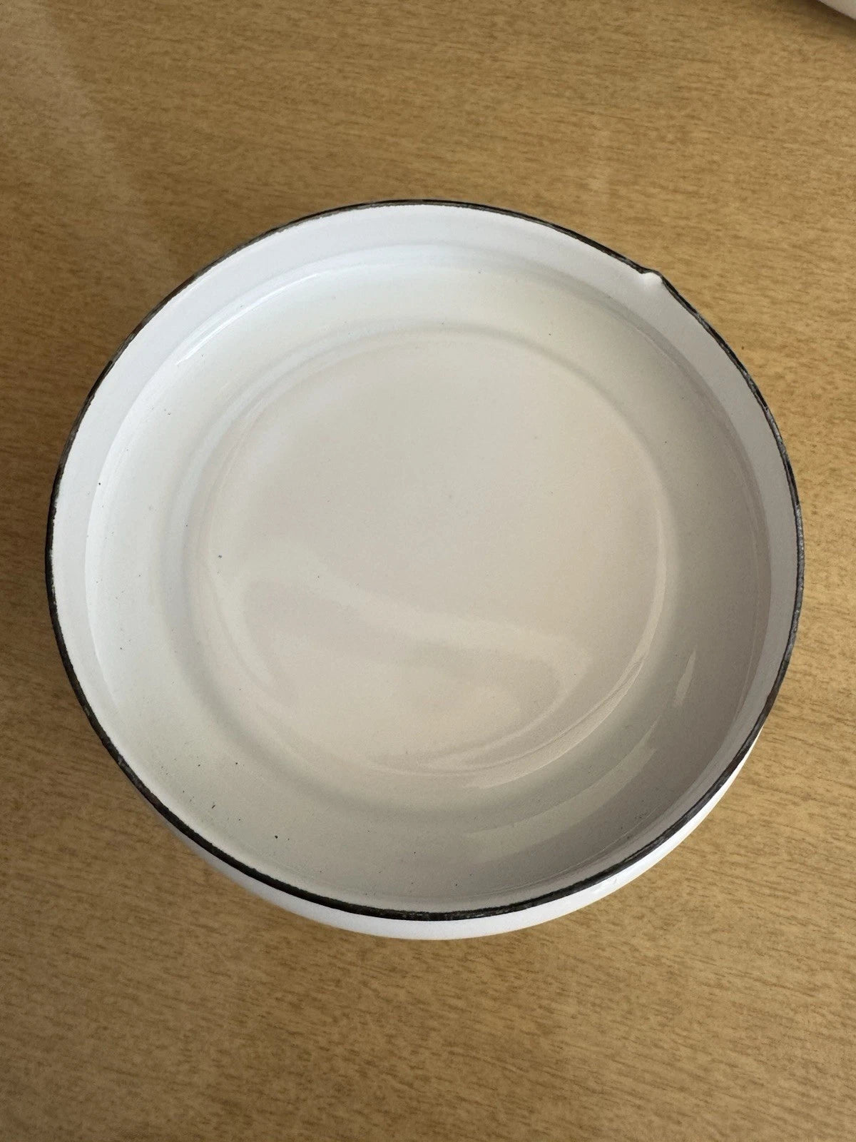 Vtg Martin Leman Cat Enamel Tea Kettle Pot Farmhouse Rustic Retro Bold Print