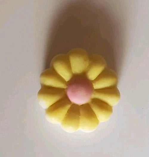 Minature Porcelain Sunflowers Blue, Yellow & Green Teapot "Friendship Trinket"