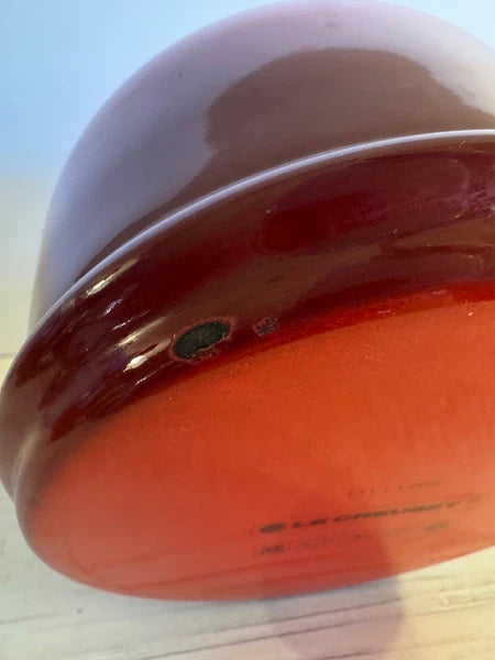 Le Creuset Whistling Tea Kettle Teapot Lid 1.1L 1.25Qt Enamel Red Ombre