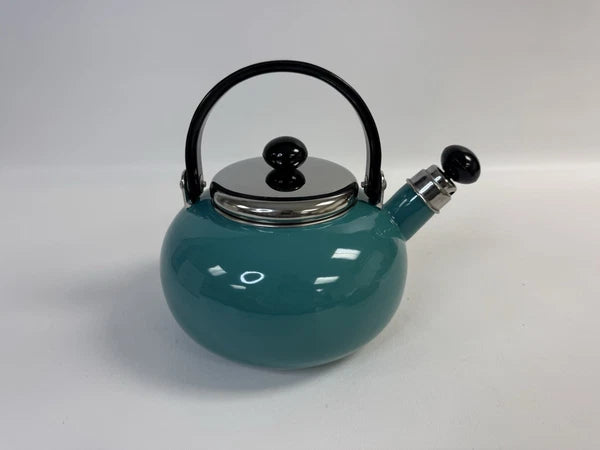 Copco Prestige 2.4l Tea Kettle Teal Blue Enamel Whistling Tea Pot - NEW in Box