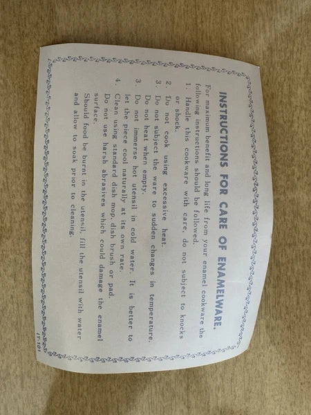 Vtg Martin Leman Cat Enamel Tea Kettle Pot Farmhouse Rustic Retro Bold Print