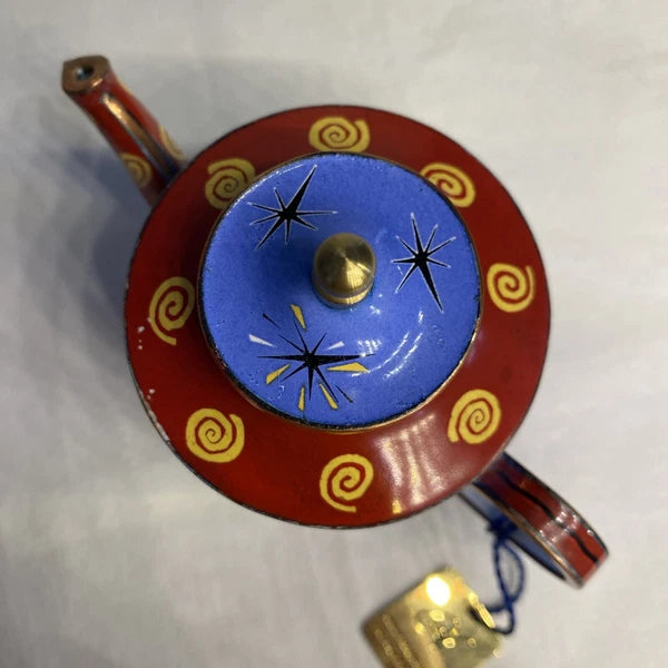 Charlotte Di Vita Bass Drummer Minature Teapot Enamel Numbered