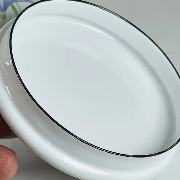 VTG Lincoware Corelle Coordinates SHADOW IRIS Tea Kettle Pot Enamel Over Metal