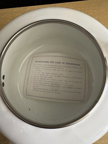 Vtg Martin Leman Cat Enamel Tea Kettle Pot Farmhouse Rustic Retro Bold Print