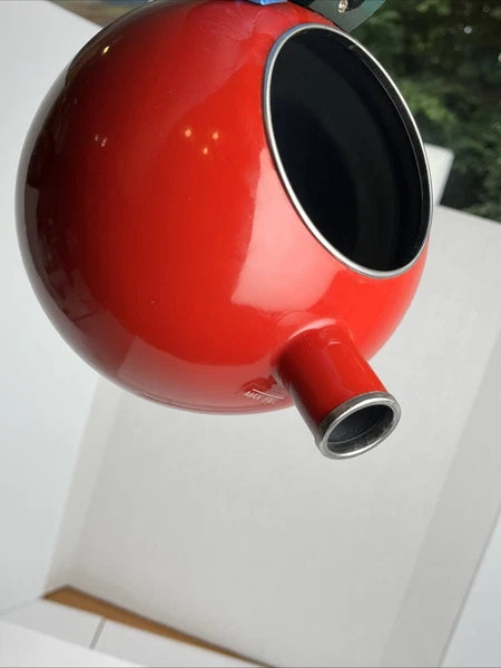 COPCO Red Apple Enamel Teapot Kettle Coffee Pot Kettle 2.5 Qt - Vintage
