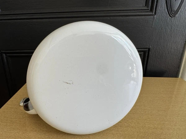 Vtg Martin Leman Cat Enamel Tea Kettle Pot Farmhouse Rustic Retro Bold Print