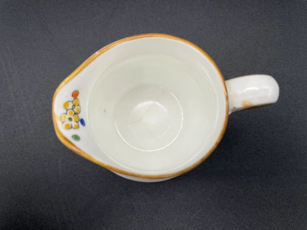 ROYAL DOULTON 1920s Art Deco Tea Set Floral Flowers Hand Painted Enameled