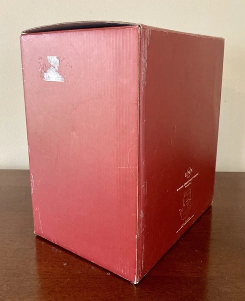 Lenox Winter Greetings Scenic Tea Kettle Enamel Cardinals NEW IN BOX!