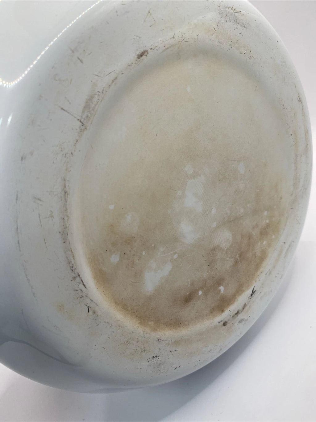 Vintage Kamenstein Tea Kettle White Enamel Tea Pot Bird Whistle 80s Retro Teapot