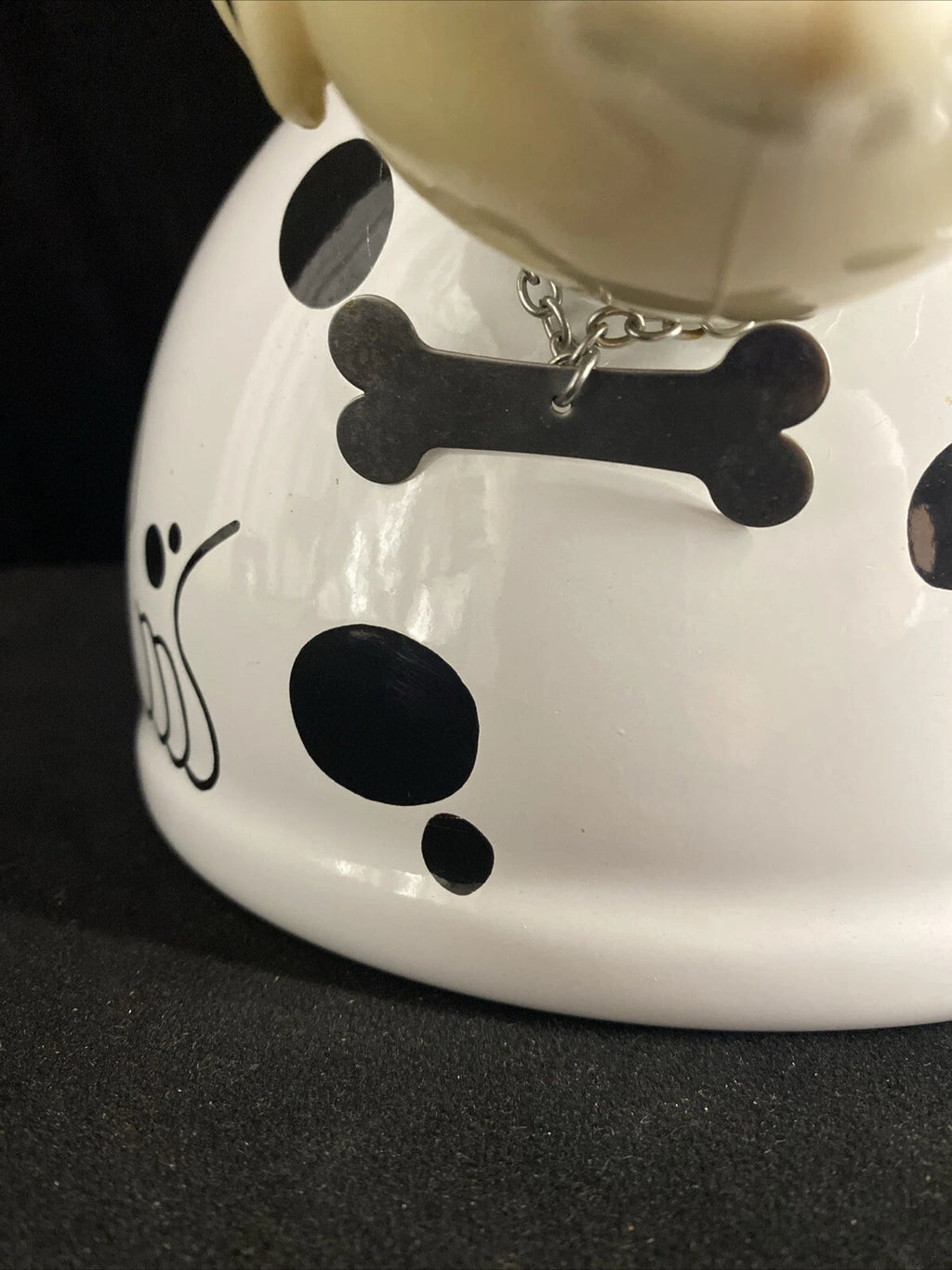 Whistle Teapot Kamenstein Dalmatian Dog Kettle Tea White 1980s Great Shape!