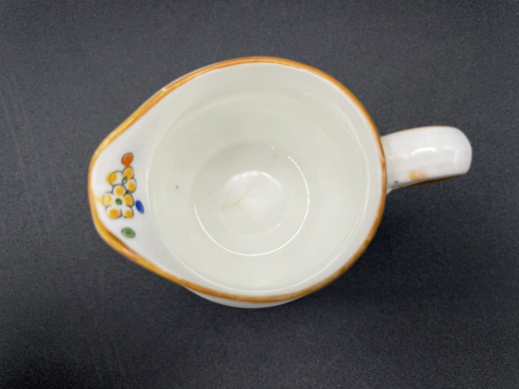 ROYAL DOULTON 1920s Art Deco Tea Set Floral Flowers Hand Painted Enameled