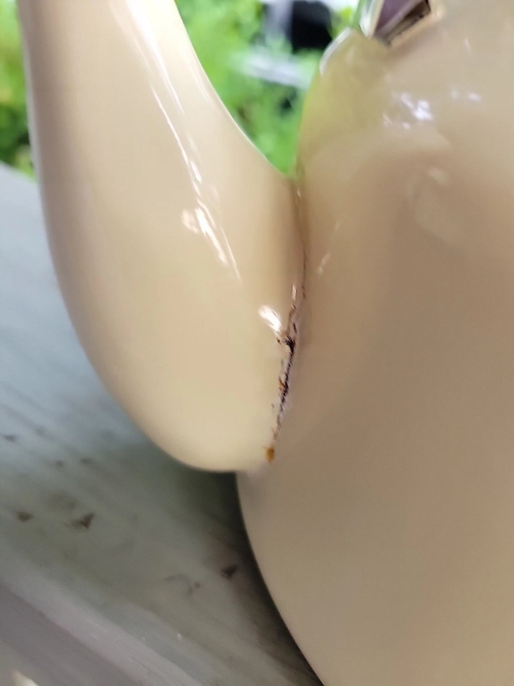 Vtg Japan Tea Pot Kettle w Wooden Handle & Top, FRAISE 1981 GAILSTYN-SUTTON