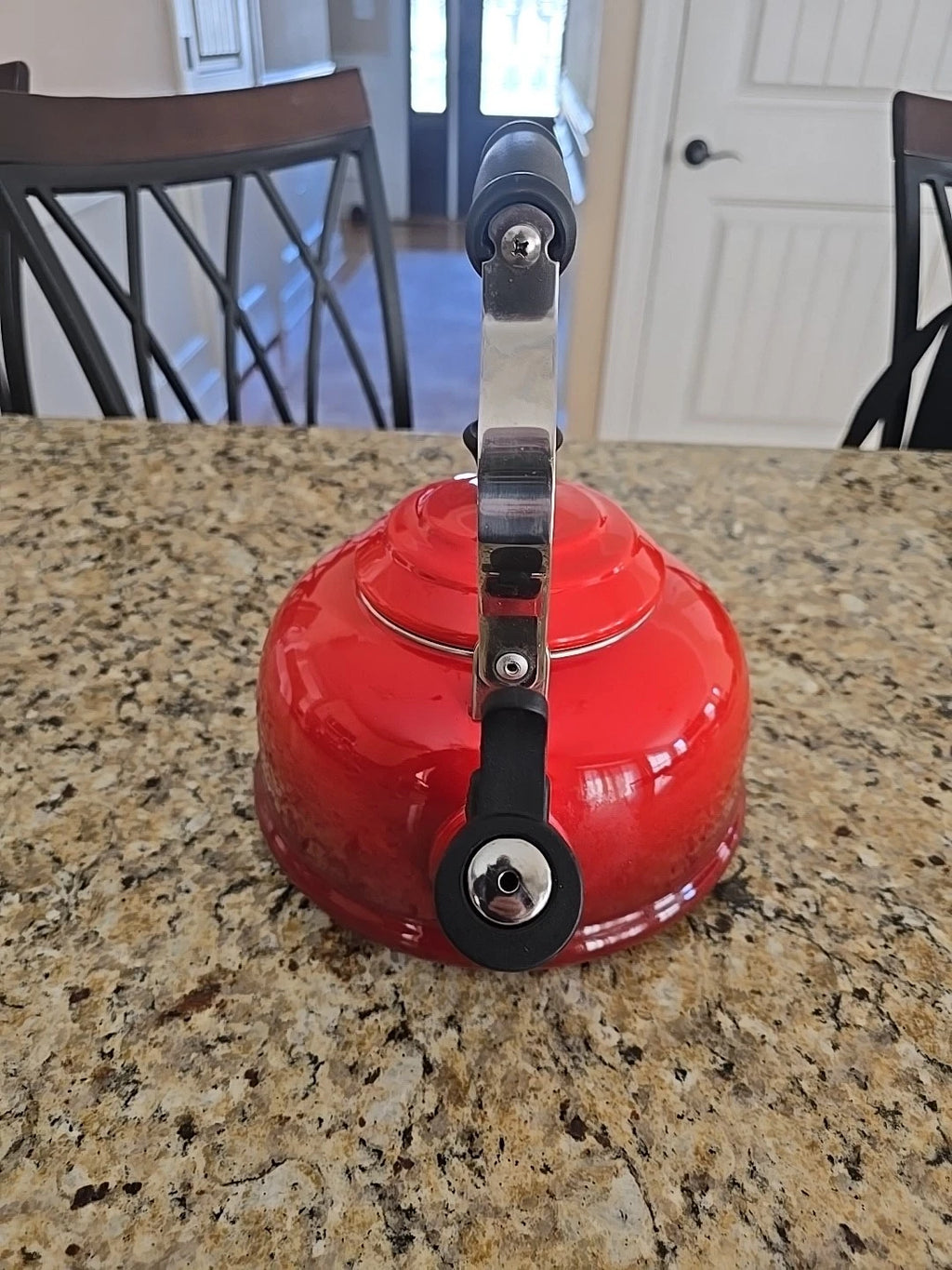Le Creuset Enamel On Steel Whistling Tea Kettle Cerise Red 1.6 L 1.7 Q