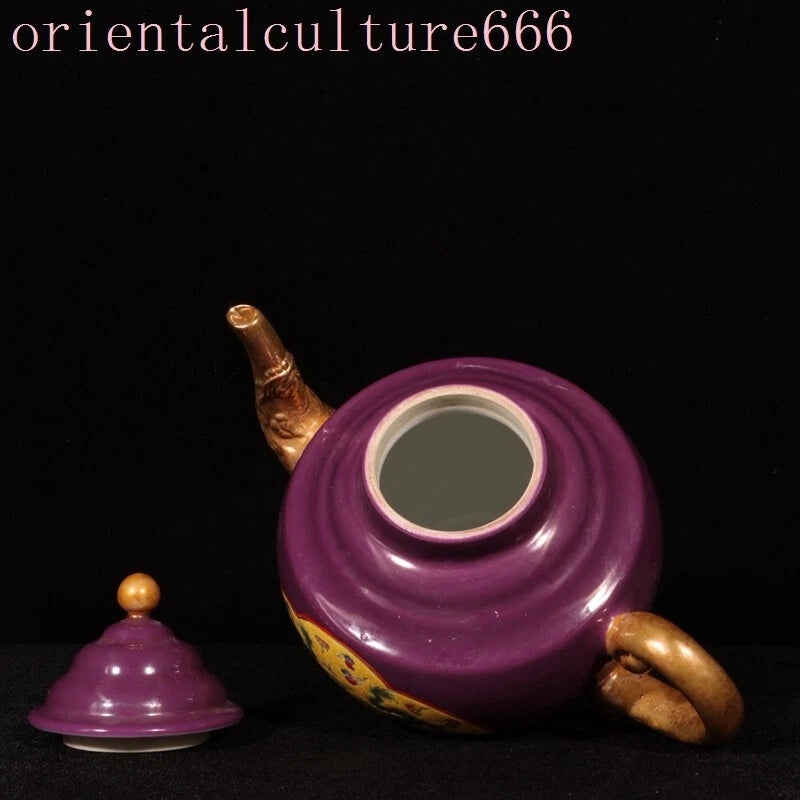 China Dynasty cloisonne enamel porcelain gilt dragon Pattern Tea makers Tea Pot