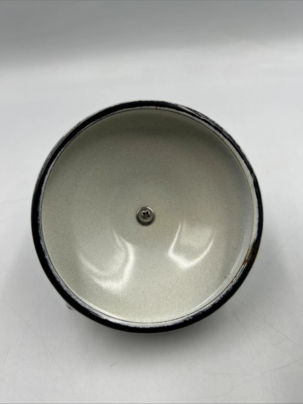 Vintage Pfaltzgraff Yorktowne Porcelain Enamel Tea Kettle with Blue Metal Handle