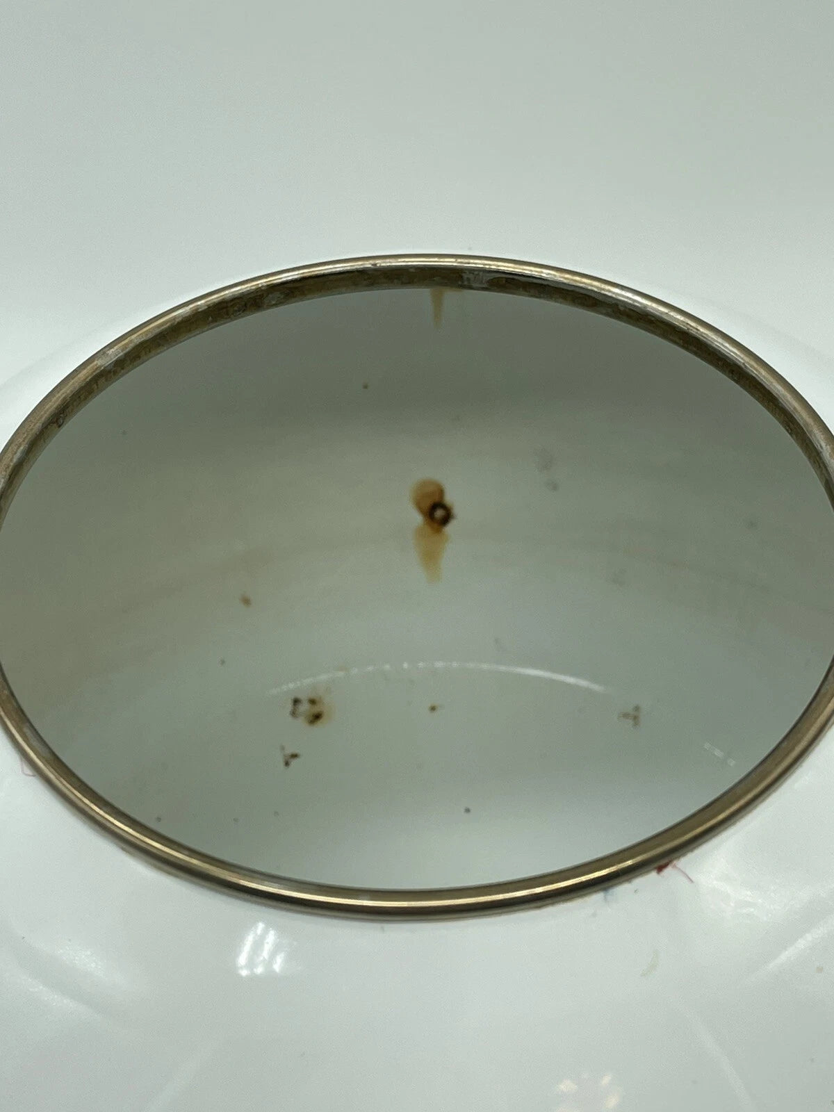 VTG MIKASA ENAMELED METAL TEA POT KETTLE FLOWERS BRASS KW001 SUMMER SYMPHONY