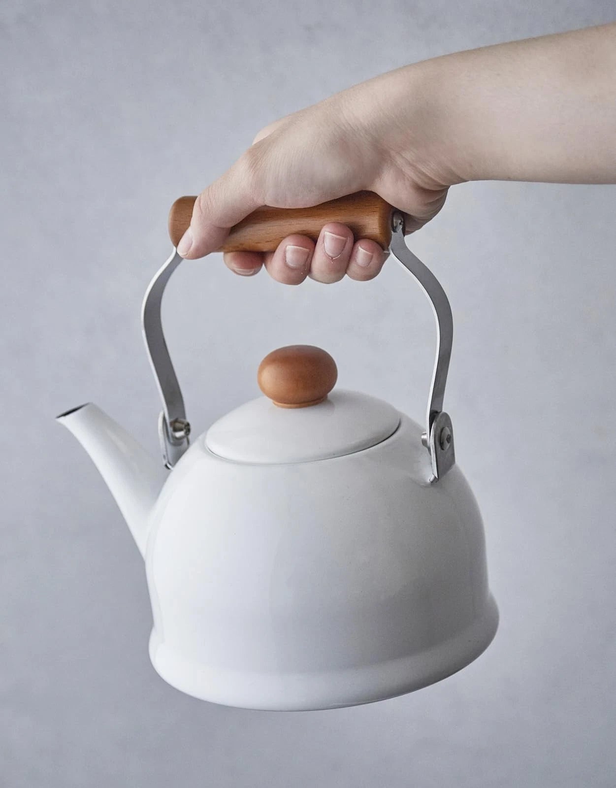 Noda Horo Kettle Enamel 1.5L IH Compatible Made in Japan PO-1.5K