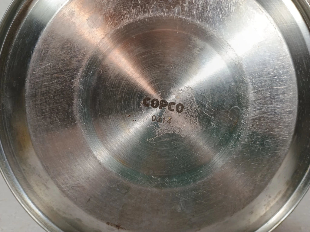 Copco 0314 Red Enamel Over Stainless Steel 8 Cup Whistling Tea Pot