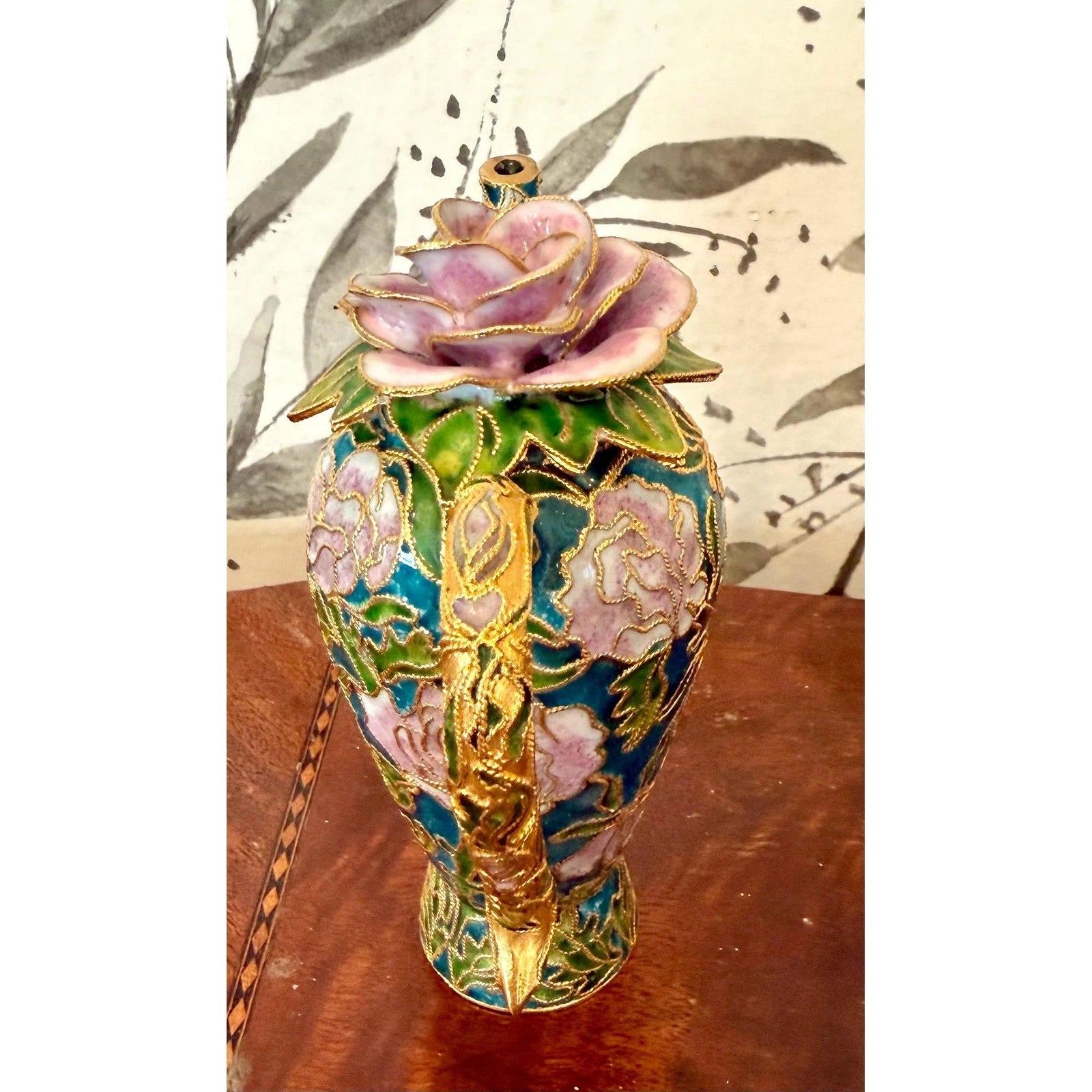 Cloisonne Miniature metal and enamel Teapot from Oriental Treasures