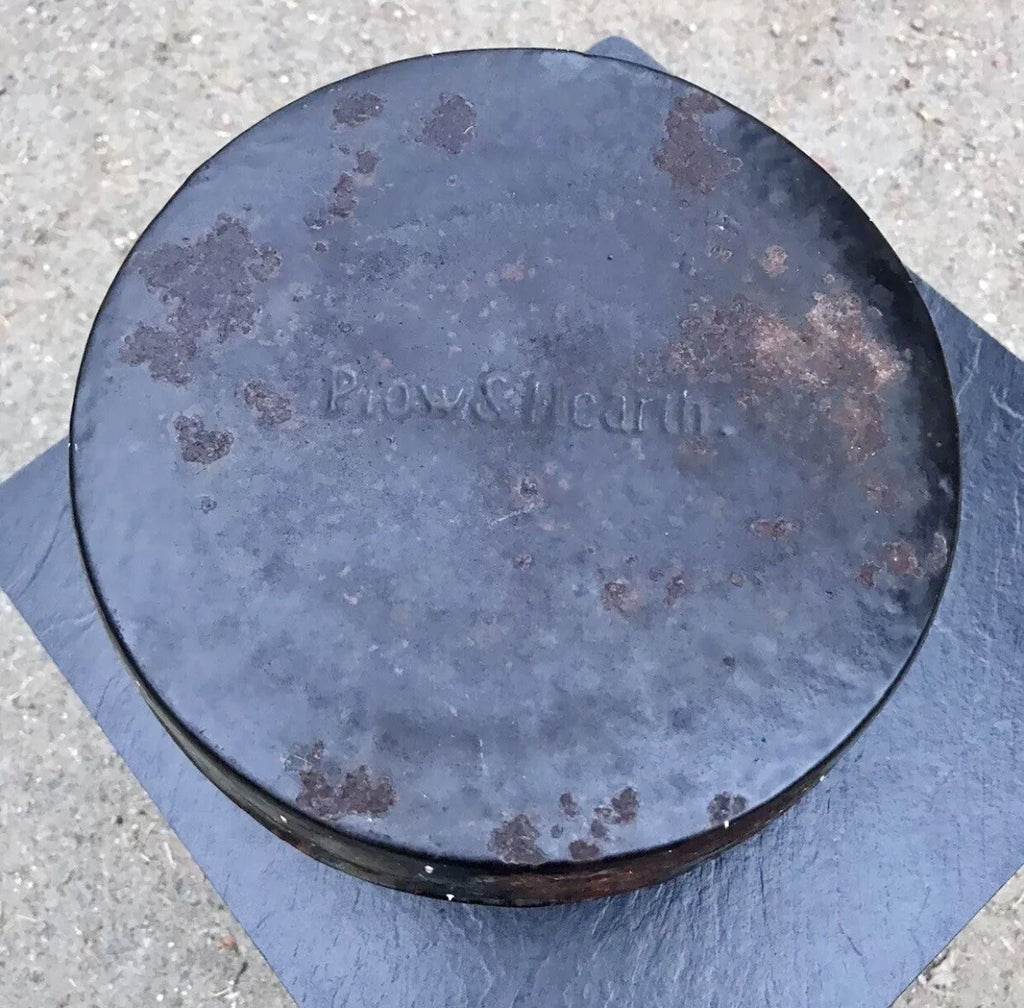 Vintage Cast Iron Plow & Hearth Antique Enamel Teapot Tea Pot Kettle Humidifier