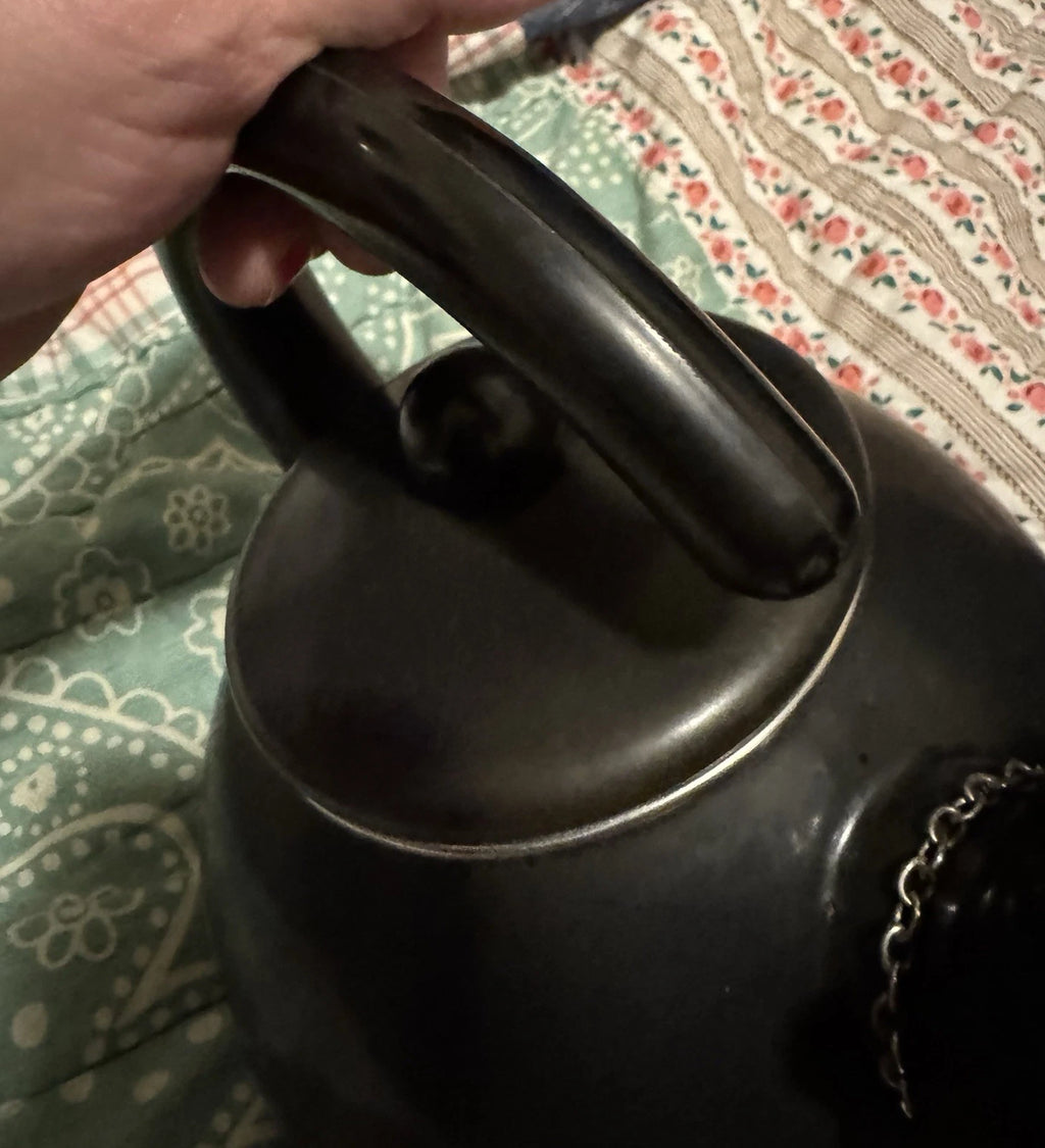 Vintage Rare MM Kamenstein Novelteas TeaCatty Cat Head Whistling Tea Pot