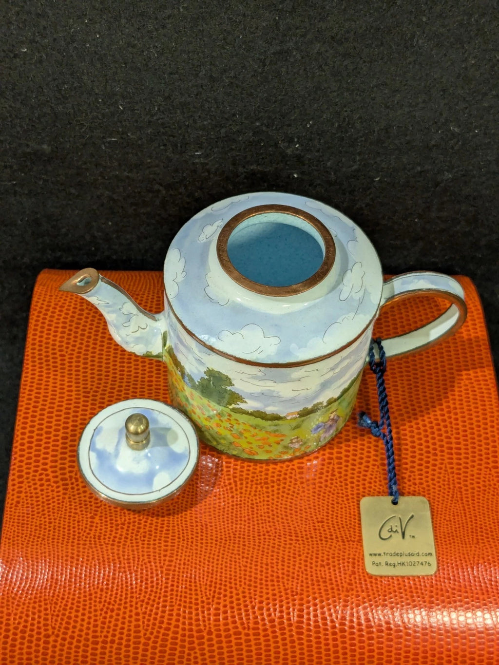 Charlotte D.Vita Mini Teapot Monet Poppies #R593 NIB