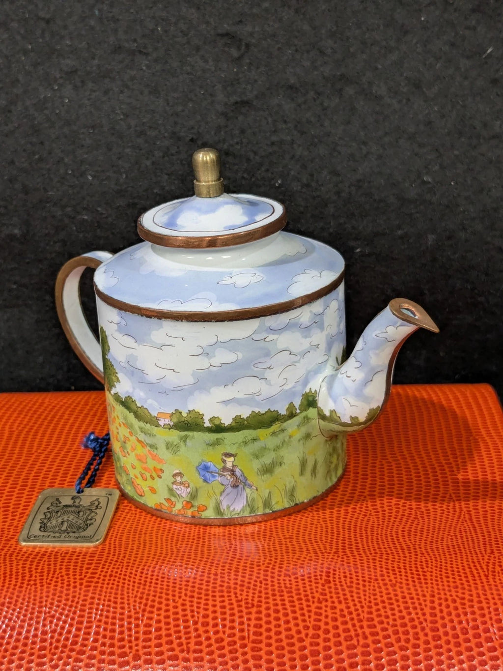 Charlotte D.Vita Mini Teapot Monet Poppies #R593 NIB