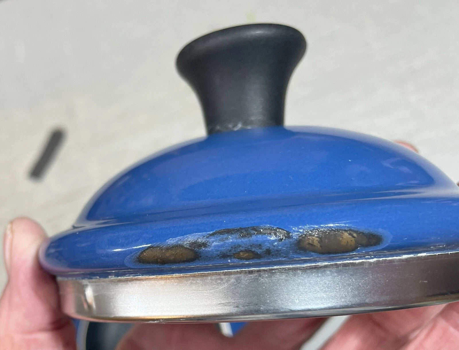 La Creuset Teapot 1-1/4 Qt. Blue Enamel