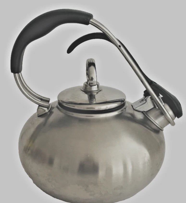 Chantal Classic Loop Enamel on Steel Whistling Tea Kettle, 1.8 quart (Silver)