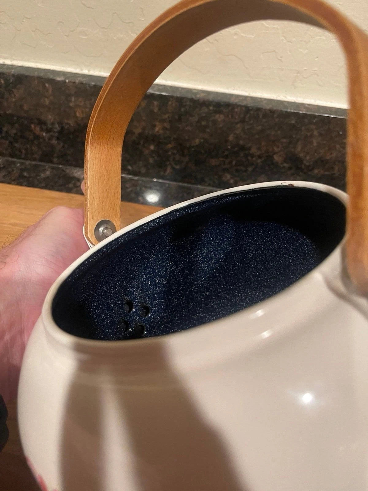 Baker Hart & Stuart Porcelain Enamelware kettle