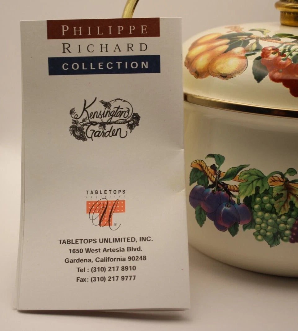 Tabletops Unlimited Phillippe Richard Kensington Garden Induction Teapot Kettle