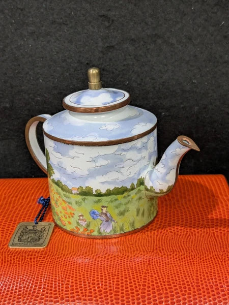 Charlotte D.Vita Mini Teapot Monet Poppies #R593 NIB