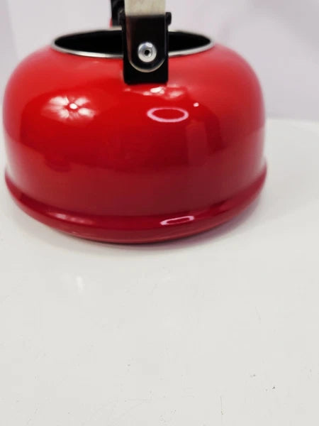 Le Creuset Vintage Tea Kettle Red 1.7 Quart  Whistling Teapot