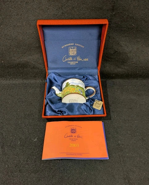 Charlotte D.Vita Mini Teapot Monet Poppies #R593 NIB