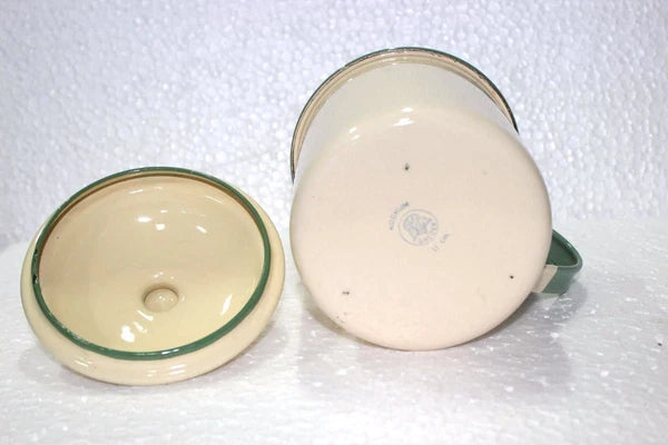 Enamel Milk/Tea Pot Old Vintage Antique Sweden Kitchenware Collectible